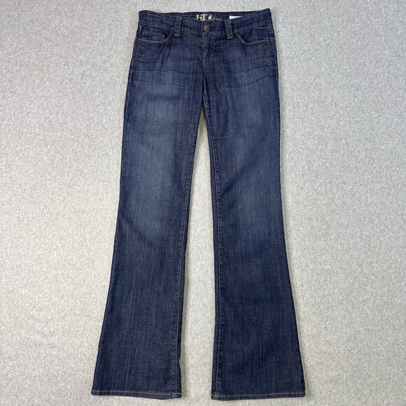 Los Angeles !It Jeans Blue Women 28 Long Diva Flare Denim Soft Stretch Mid-Rise - Picture 1 of 12